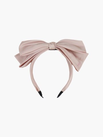 TIERED RIBBON HAIR BAND_PINK