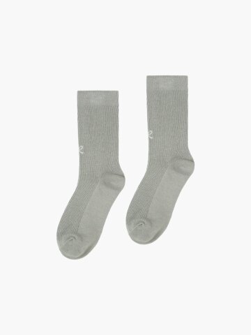 [2pairs 1set] PETITE RIBBON SOCKS SET_GREY