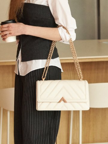 에데로 퀼팅 숄더백_2colors