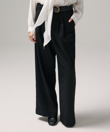 LOW WEST WIDE PANTS (BLACK)