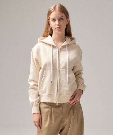 WASHING HOOD ZIP-UP (IVORY)