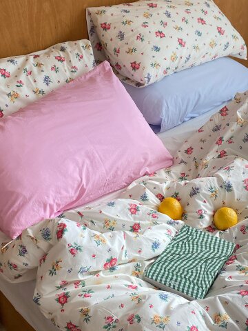 플로리 플라워 이불 커버 SS,Q,LK