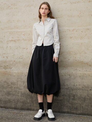 BA_Flower bud nylon skirt_2color