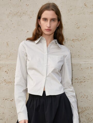 BA_Slim fit long sleeve shirt_2color