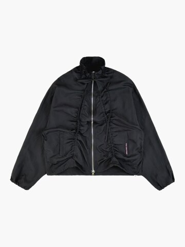CANDY SHIRRING WIND JK_BLACK