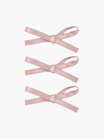 [3EA 1SET] RIBBON BUNDLE HAIRPIN SET_PINK