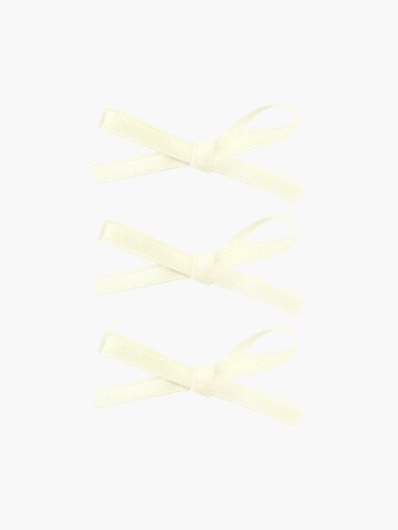 [아이브 레이 착용] [3EA 1SET] RIBBON BUNDLE HAIRPIN SET_IVORY