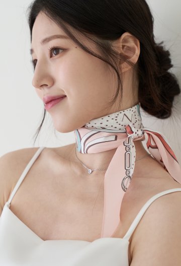 멜로나 실크 롱 스카프 S7421S303