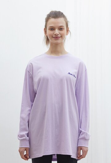 LOGO LONG SLEEVE T-SHIRT I PURPLE