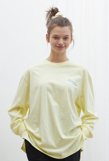 LOGO LONG SLEEVE T-SHIRT I YELLOW