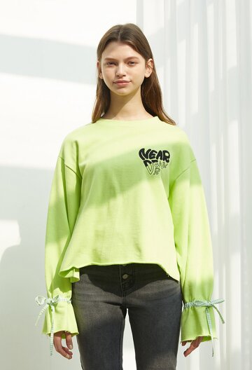 BANDING POINT SWEATSHIRT I L.GREEN