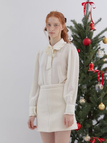 TIE FRILL COLLAR BLOUSE_IVORY.