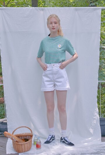 SHINY CHECK T-SHIRTS I PINK