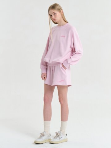 Wave Logo Zurry Half Pants Pink