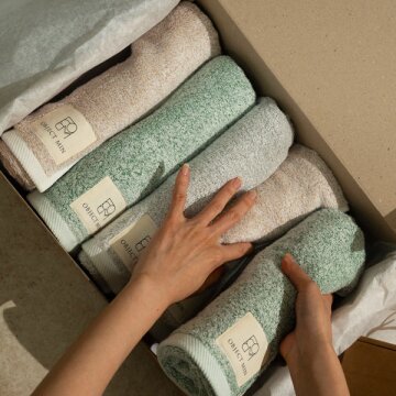 오브젝트민 원사부터 다른 터치에어 타올 뱀부사 180g 5장