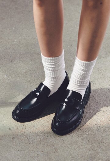 Black 402C  comfy loafer_3cm