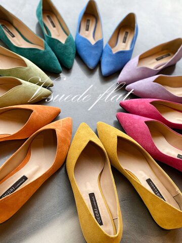 브이 스웨이드 플랫_7color OUD20114