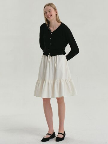 Tiered Skirt Ivory