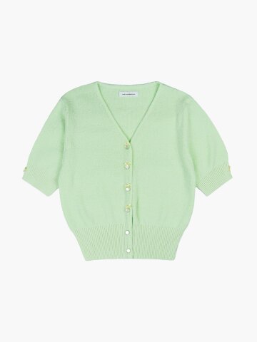 SUN SHOWER KNIT CARDIGAN_MINT