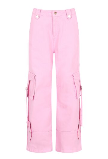 사이드 플랩 스트레이트 데님 팬츠 