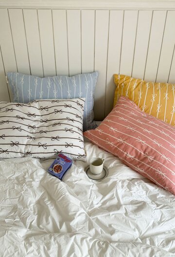 쁘띠 리본 배게커버 4COLOR