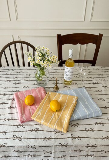 쁘띠 리본 식탁보 3size