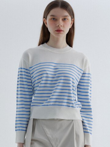 RVS Stripe Sweater Ivory