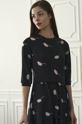 [KYM] 씨셸파이프 프린티드 원피스_ 핑크