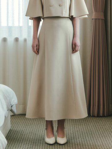 [네이비 L 4/28 예약배송][2컬러] 머메이드 롱 스커트