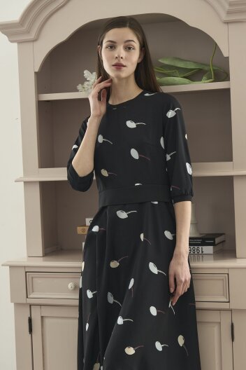 [KYM] 씨셸파이프 프린티드 원피스_ 블루