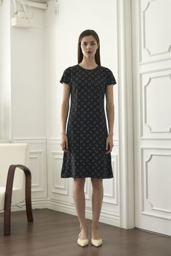 [KYM] 씨셸 그래픽 라인 원피스