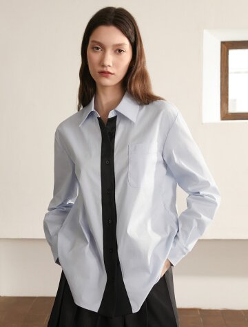 BA_Fake tie thinner shirt