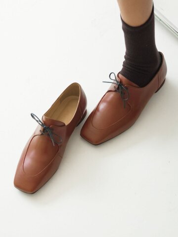 스퀘어 토 더비 브라운 N-113/BR