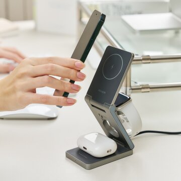 아이리버 6in1 맥세이프 충전기 ISC-MG100 갤럭시 아이폰 갤럭시워치 애플워치 에어팟 무선 충전