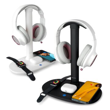 아이리버 IHS-300 15W 4in1 고속 무선 충전 헤드폰 거치대
