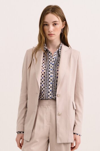 투버튼 클래식썸머자켓_베이지