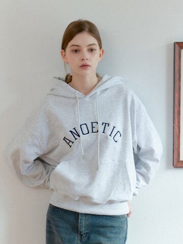 ANC APPLIQUE HOODIE_MELANGE