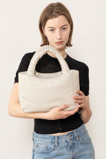 BAILEY soft medium tote bag - Ivory