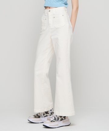 핀턱 부츠컷 데님팬츠 (아이보리)