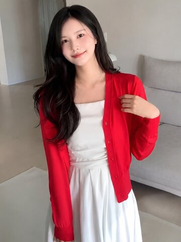 [7컬러] 썸머 제로 로고 펜던트 가디건
