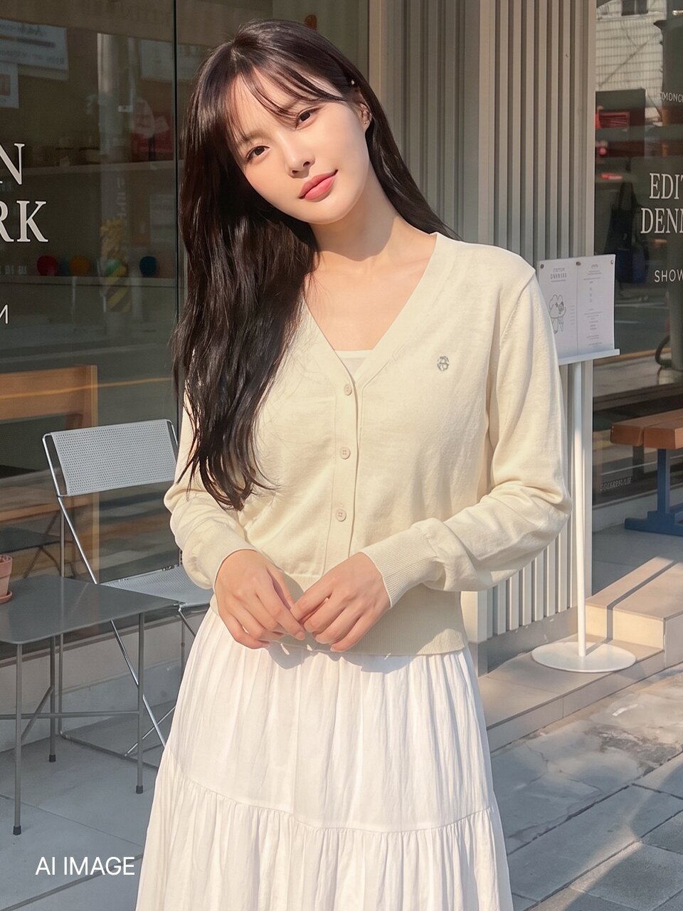 [7컬러] 썸머 제로 로고 펜던트 가디건