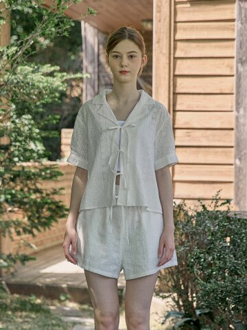 FOREST LACE PANTS_WHITE