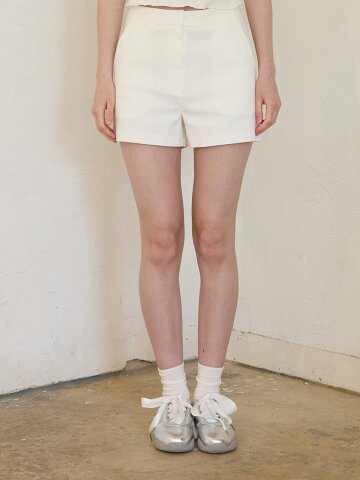 ESSENTIAL TWILL SHORTS_IVORY