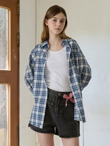 COOL CHECK SHIRT_BLUE