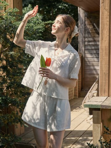 FOREST LACE SHIRT_WHITE