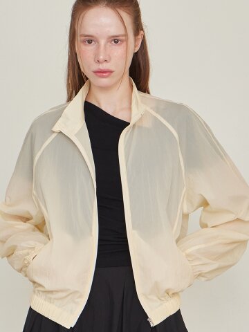 발렌틴 썸머 윈드브레이커점퍼 - 크림