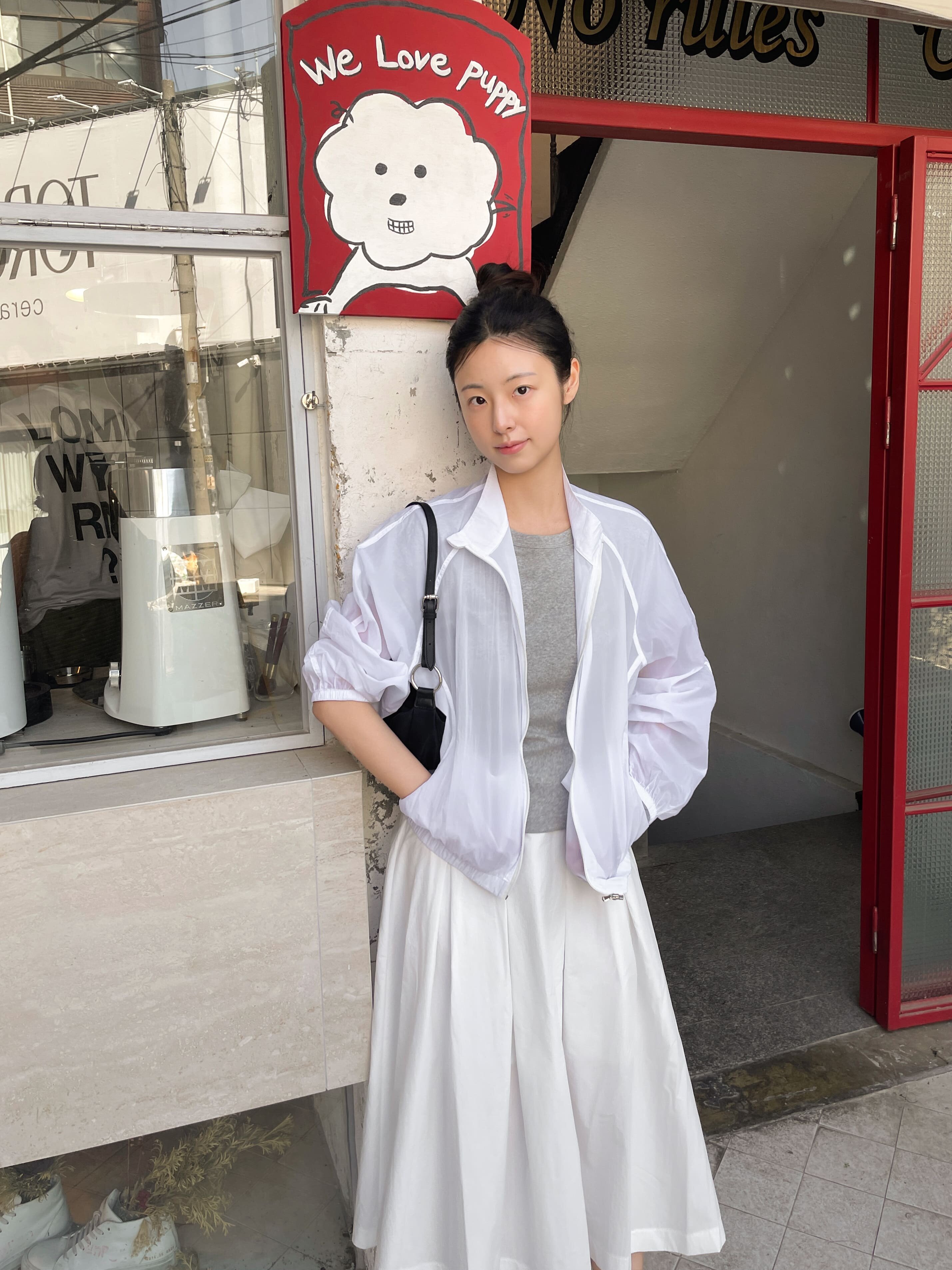 발렌틴 썸머 윈드브레이커점퍼-화이트