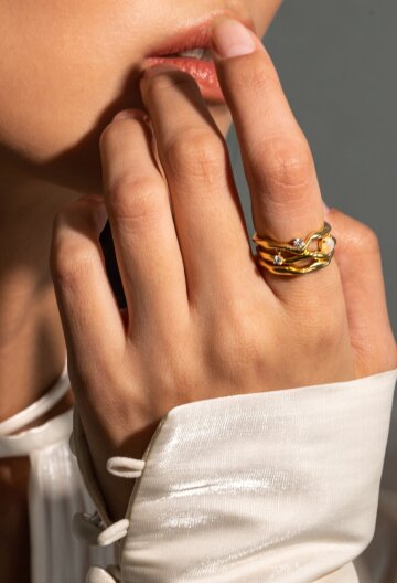 Abstract Ring 3PCS Set