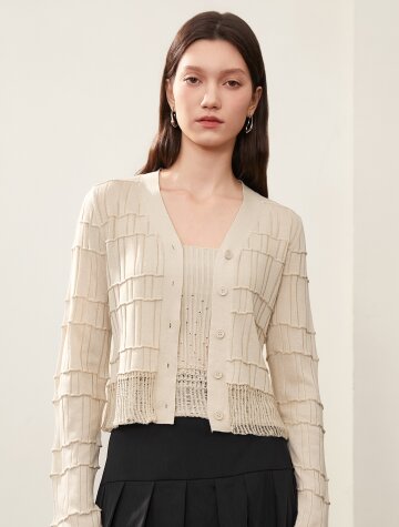 BA_Smock summer cardigan_BEIGE