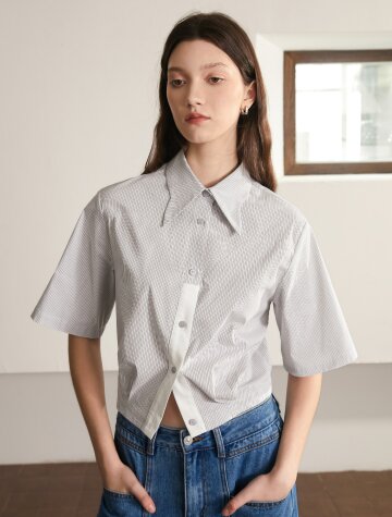BA_Casual short shirt_GRAY
